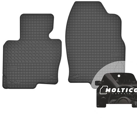 moto-MOLTICO Vorne Gummimatten Auto, 2-teiliges Set, Allwetter Gummi Fußmatten mit Rand, Antirutsch & Wasserfest Autoteppiche - passend für Mazda CX-5 I/CX-5 II (2012-)