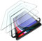 Guretok Lot de 3 films de protection d'écran pour Samsung Galaxy Tab S9/S9 FE/S8/S7 11 pouces en verre trempé 9H transparent avec cadre d'installation facile, anti-rayures, résistant aux chocs