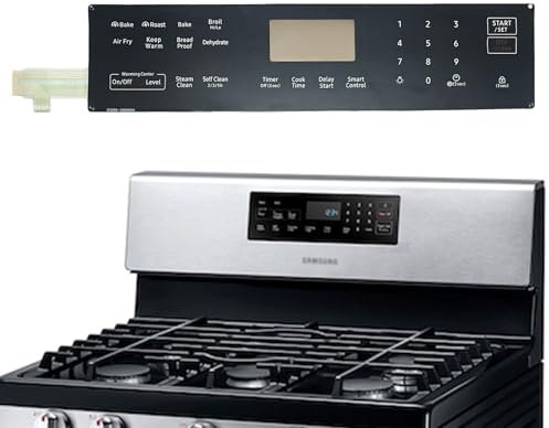 xiatnnxaa DG96-00850H Range Membrane Switch Touchpad Control Panel Compatible with Samsung Electric Ranges Ovens