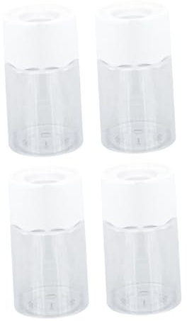 HEMOTON 4stücke Pflanztopf Für Hydrokultur Transparente Blumentopf-Schale Für Grünlilien Glücksbambus Zimmerpflanze Runder Topf Für Selbstbewässerung Anzucht Für Sukkulenten Kaktus