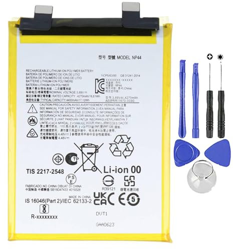 BATTERIA COMPATIBILE PER MOTOROLA MOTO EDGE 40 | EDGE 30 FUSION | NP44 | NUOVA + KIT CACCIAVITI