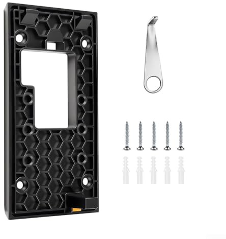 No Drill Mount Kit for 2024 For Ring Battery Doorbell Features Industrial Strength Pad for Secure Attachment on Multiple Surfaces, Includes Detachment Tool