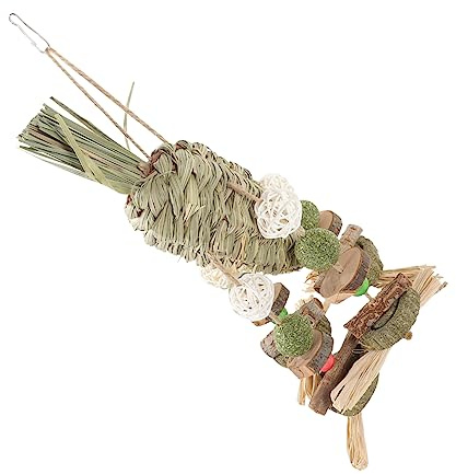 Toyvian Mâcher Naturel Paille pour Hamster et Lapin Dentaire Durable Additifs Adapté Aux Petits Animaux pour et