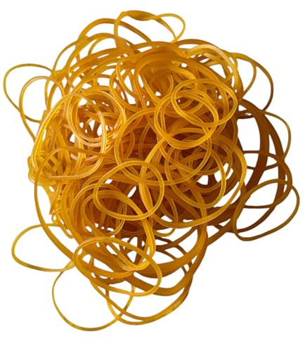 Rubber Band Set Stationery Natural Rubber Bands, Assorted Sizes, Thick Natural Rubber Band 50g Bag Elastic for Home School Office Bank Supplies Heavy Duty Strong Elastic Bands - 50g Bag