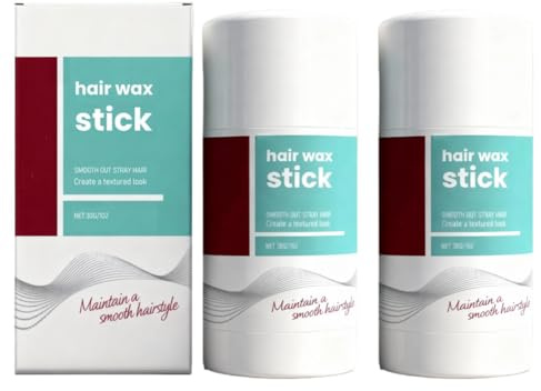 Haarwachsstift, nicht fettendes, glättendes Haarstylingprodukt für Männer und Frauen, Stylingcreme für optimale Haarkonturen, starker Halt für widerspenstiges und krauses Haar