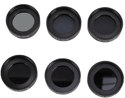 RASTKY Professional Grade Telescope Moon Filter Kit with Eye Comfort Light Reduction, 6 Pcs 1.25 Inch Telescope Filters Set for Extended Viewing Sessions, Ideal for Beginners to Experts