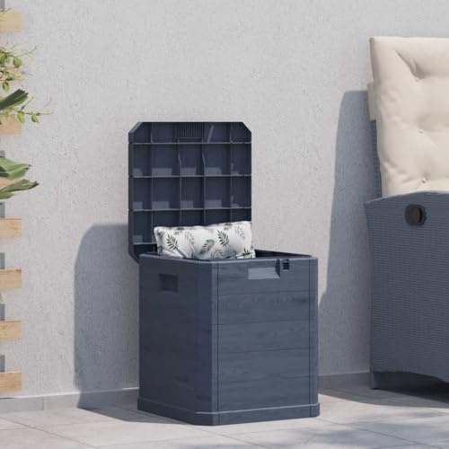 AJJHUUKI Garden Storage Box 90 L Anthracite