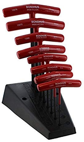 BONDHUS. Juego de 8 llaves en T ProGuard hexagonales (2,0-10 mm.)