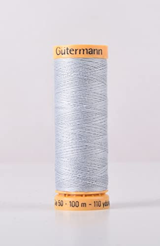 Gutermann Natural Cotton 100m Quilting Sewing Machine Sewing Thread Blue - 6117