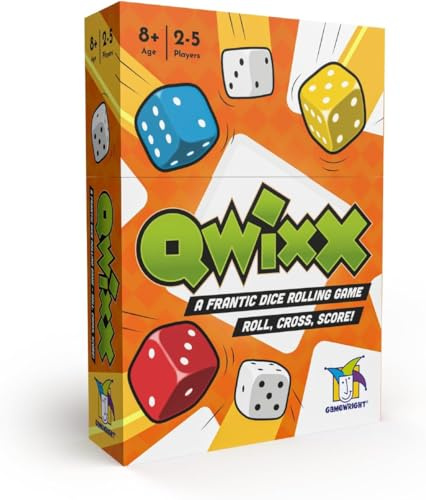 Gamewright - Qwixx Mixx - Score Pads Expansion - Roll and Write Dice Game Add-On - 2 New Ways to Play, Ages 8+