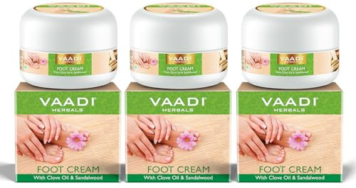 VALUE PACK VON 3 Organic Foot Cream – Nelke & Sandale Öl | Fußcreme für trockene | rissige | juckende Füße. | alle natur – paraban gratis –-Sulfat frei – Unisex – (3 x 30 gms)