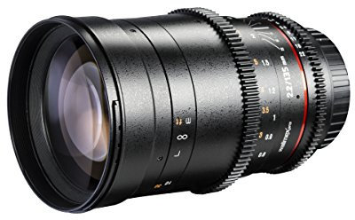 Walimex Pro - Obiettivo 1:2,2 VCSC per Micro quattro terzi (messa a fuoco manuale, per sensore di formato completo, IF, diametro filtro 77 mm, con paraluce rimovibile)