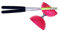 EUREKA 515708 Acrobat 105 Gummi Diabolo mit Aluminium-Handstäben, Rose