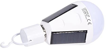 Luz LED solar lámpara de bombilla LED de panel solar luz de hogar impermeable para interiores / exteriores ip65 para cobertizo, granero, camping, patio, jardín luz de emergencia AC85-265 V (12 W)