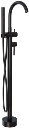 Standarmatur freistehend Wannenarmatur Armatur 8028B in Schwarz