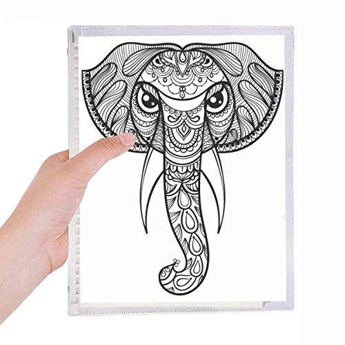 Paint Elephant Friend Company Notebook Loose-leaf Spiral Refillable Journal