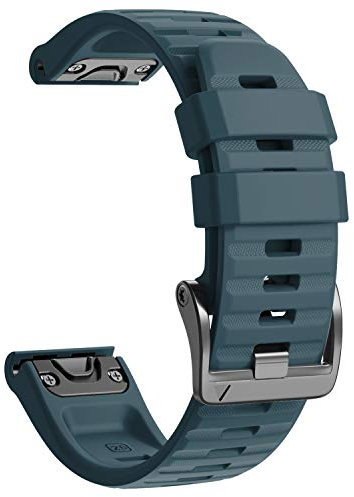 NotoCity für Garmin Fenix 5x/5x Plus/6x/6x Pro, Quickfit 26mm für Garmin Fenix 7x/7x Pro/Fenix 3/3 HR/8 51mm, Uhrenarmband für Enduro 2, Instinct 2X, Epix Pro 51mm, Quatix 7x(Marineblau)
