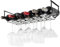 Wallniture Piccola Under Cabinet Wine Rack & Glasses Holder, Kitchen Organization with 6 Bottle Organizer Metal Black