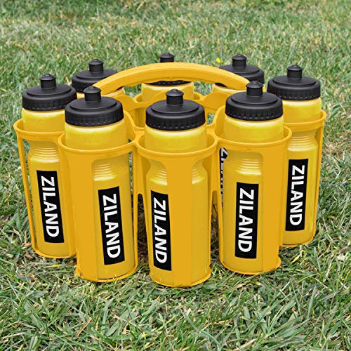 Ziland Academy Water Bottle Set (Yellow Bottles, Yellow Carrier)
