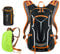 SPGOOD Fahrradrucksack 20L/25L/30L (9 Farben)-Wasserdichter Ultraleicht-für Damen & Herren Multifunktionaler-mit Regenschutzkappe/Helmabdeckung Rucksäcke MTB Mountainbike (Orangeschwarz, 25L)