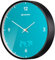 Bresser Funkuhr Wanduhr MyTime LEDsec mit 24 cm großem Ziffernblatt, LED-Sekundenanzeige, Innentemperatur und geräuschlosem Funkuhrwerk, Sky Blue