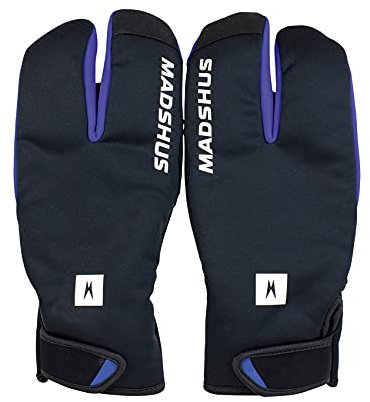 K2 Madshus Unisex – Erwachsene Handschuhe ENDURACE Splitt MITT Glove — Black - Blue — 18F4205