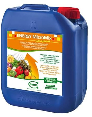 ENERGY IDROGRENA 5L Biostimolante liquido Concime Fertilizzante fluido