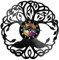 Orologio da Parete in Vinile Alberto della Vita - Design unico - Decorazione Murale per Casa, Cameretta o Ufficio - idea regalo romantica - orologio silenzioso - catoju