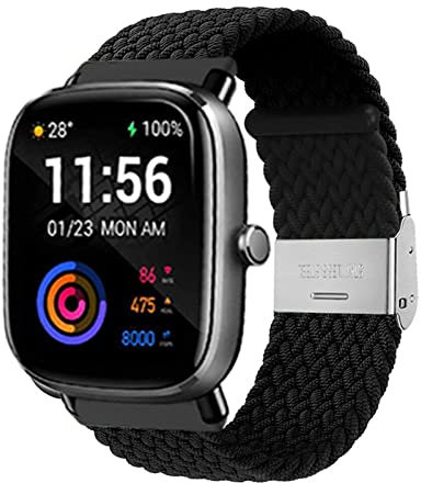 AireWiki Nylon Armband Kompatibel mit ID205L Armband 19mm Für Herren Damen Sport Stoff Ersatzband Uhrenarmband Kompatibel mit ID205S ID205G ID215G ID216 SW020 SW023 WF021 WF025 (F)