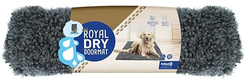 Royal Dry saugfähige Anti-Flecken-Matte für Hunde - Saugt Schmutz auf wie EIN Schwamm - 91 x 152 cm - Mikrofaser Chenille - L