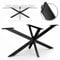 MIADOMODO® Tischgestell - Spider, 98x58x42 cm, Industrial, aus Stahl, Stabil, Schwarz - Tischbeine, Tischkufen, Tischuntergestell, Esstisch Gestell, Kreuzgestell für Wohnzimmertisch