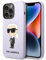 Karl Lagerfeld KLHCP14LSNIKBCU Hülle für iPhone 14 Pro 6,1 hardcase Violett SIL