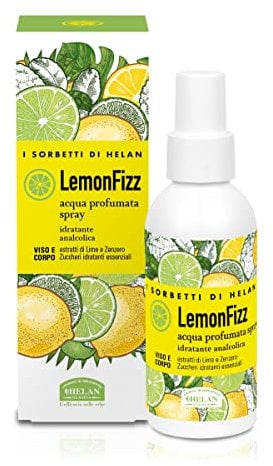 Helan, I Sorbetti LemonFizz - Acqua Profumata Donna e Uomo Spray Idratante e Analcolica, Lozione Tonificante con Estratti di Lime e Zenzero, Tonico Viso e Corpo Rinfrescante con Vitamina C, 100 ml