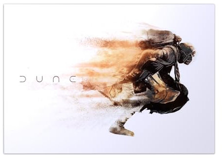 Displate Offiziell Dune MetallPoster Magnetische Befestigung Inklusive Lizenziert Bilder Hochwertiges Poster Dune Heroes - Desert Runner 45 cm x 32 cm
