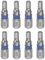 sourcing map 8pcs H4 Hex Screwdriver Bit 4mm 1/4 Hex Shank 1 Length S2 Steel Magnetic Power Drill Bits