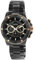 Raptor Majid Herren-Uhr Chronograph Edelstahl Datum Analog Quarz RA20351 (schwarz)