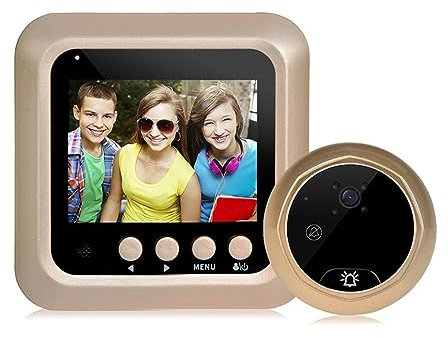 ThikK Wireless Doorbell Peephole Camera Smart Home Motion Detection 2.4 Monitor Digital Ring Doorbell Video-eye Camera Security