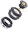Mountain Bike 4444S Headset 44mm 1-1/8 Bike Headset Spacer,Bicycle Headset Kit, Bearing Semi Integrated Straight Tube Fork Internal - Aluminium Alloy(Black)