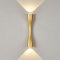 KRUIHAN Auf und Ab Wandleuchte Gold-Wandleuchte Moderne Metall-Innenwandleuchten LED-Wandleuchte Wandbeleuchtungskörper für Wohnbereich,Korridor,Neben,Schlafzimmer,Proch Lampe (35CM,Warmes Licht)