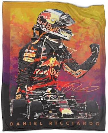 FGDERF Outdoor-Spieldecken im Frühling, F1 Racing, Plüsch-Überwurf, ultraweiches Flanell-Fleece, Bedruckt, warm haltende Decken, 100 x 130 cm