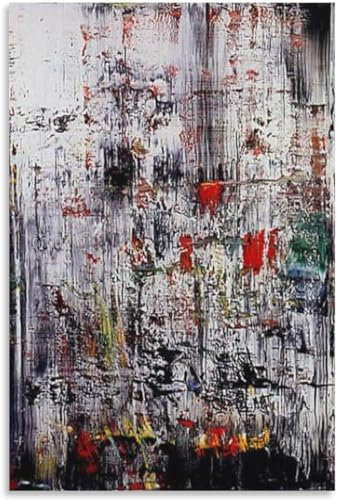 Orjdjz Wxkbl Gerhard Richter Poster Abstrakte Leinwandmalerei Gerhard Richter Drucke Gerhard Richter Wandkunst für Zuhause Wandkunst Dekor Bild 60x80cm Kein Rahmen