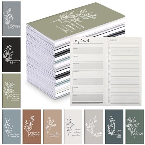 Qilery 30 Stück Mitarbeiter-Dankeschön-Geschenke, Taschenplaner, Großpackung 2026–2027, Tracker, täglich, wöchentlich, Gewohnheitstagebuch, To-Do-Liste, Notizblöcke für Team-Manager, Krankenschwester