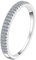 0.23cttw Small Lab Grown Diamond Ring for Her 18K White Gold, Size M 1/2