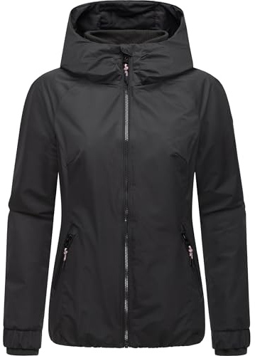 Ragwear Damen warme wasserdichte und atmungsaktive Winterjacke mit Kapuze Dizzie Warm Rain YOUMODO Black Gr. M
