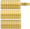Messing Leere Namensschilder, 30 Stück 3 x 1 Gebürstete Messing Namensschilder Gold Karte Personalisierte Lasermarkierung Logo Metall Etikett Kunsttag, Für Kunstwerke, Geschenke (Schraubbefestigung)
