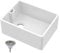 Balterley 595mm Belfast Kitchen Sink Single Bowl with Waste & Built-in Weir Overflow, Durable Belfast Fireclay White Ceramic Kitchen Sink Bowl, Reversible Farmhouse Sinks - 595 x 455 x 245mm (White)