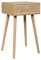 WANDERLUST DECO Mesita de Madera y Rejilla de Rattan de 1 Cajon marrón 40x36x70h cm