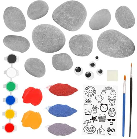 Toyvian 1 Set Steine ​​malset DIY Kunst- Und Bastelset Kinder Steine ​​malwerkzeuge