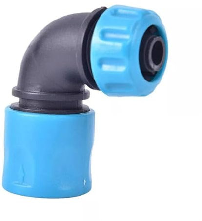 1 x ABS-Schlauchbogen 12,5 mm Schnellverbinder, Gartenschlauchverbinder, universeller 90-Grad-Winkel-Schnellkupplungsadapter für Gartenbewässerung, Autowäsche