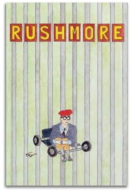 Wes Anderson Filmposter auf Leinwand, Wandkunst, Dekoration, Wohnzimmer, Schlafzimmer, Dekoration, Poster, Geschenk für Freunde, Unframe-Stil, 30 x 45 cm